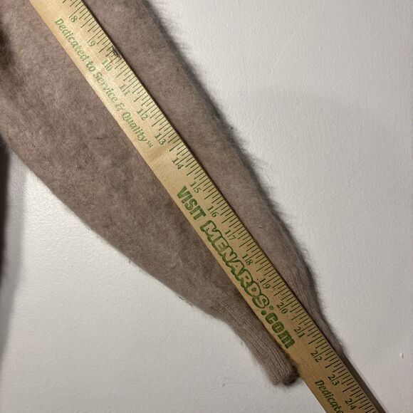 RARE BELLDINI Fluffy Fuzzy Vintage Angora Light Pink Cardigan Sweater Sz M Flaw - Picture 7 of 14